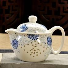 Tetera de cerámica de Kung Fu chino Retro con colador, creativa, hecha a mano, flor de dragón, tetera de porcelana de gran capacidad 2024 - compra barato