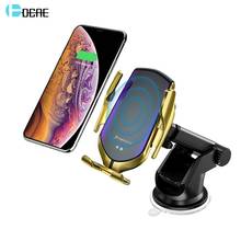 DCAE 10W Wireless Car Charger Automatic Clamping Fast Charging Mount for iPhone 12 11 Pro XS XR X 8 Samsung S21 S20 Phone Holder 2024 - buy cheap