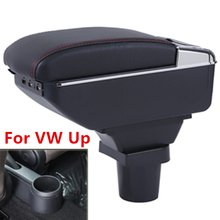 For VW UP Armrest Box USB Charging Heighten Double Layer Central Store Content Cup Holder Ashtray Accessories 2009-2018 2024 - buy cheap