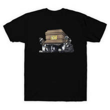 Черная футболка унисекс с надписью «Coffin Dance Guys Demon Days Gorillaz Parody Music Meme» 2024 - купить недорого