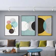 Abstracto grupo redondo quadros de parede quadros de parede para sala de estar quadros na parede 2024 - compre barato