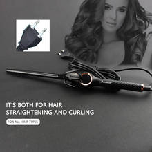 9MM Mini Ceramic Hair Styling Curling Iron For Beauty LED Display Electric Hair Curling Wand With Stainless Steel Bracket 2024 - buy cheap