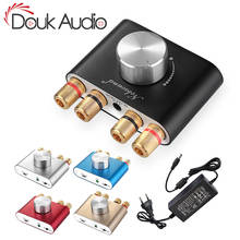 Douk audio mini bluetooth 5.0, tpa3116 amplificador de potência sem fio receptor de áudio hifi estéreo 12v amp para casa áudio 50w + 50w 2024 - compre barato