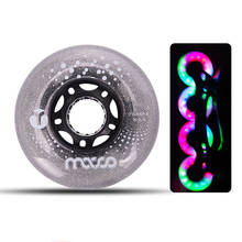 Micro LED Lighting Inline Skate Wheels Resistant 85A Slalom Sliding 68 70 72 76 80mm Skating Tires For SEBA Powerslide Patines 2024 - buy cheap