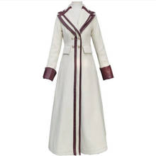 Nova chegada moda elegante longo casaco de lã feminino pu costura duplo breasted casaco 2024 - compre barato