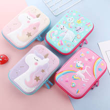 Adorable Unicorn Alpaca Pen Case EVA 3D Stationery Organizer Pencil Box Cute School Supplies Pouch Gift Storage Eraser Holder IN 2024 - buy cheap