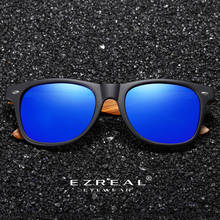 ERZEAL Mens Vintage Wooden Bamboo Sunglasses Polarized Mirrored Coating Womens Zebra Wood Sun Glasses gafas de sol hombre 2024 - buy cheap