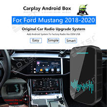 4 + 32 ГБ для Ford Mustang 2018-2020, автомобильный мультимедийный плеер, система Android, Mirror Link, GPS-карта, Apple Carplay, беспроводной ключ, коробка с ии 2024 - купить недорого