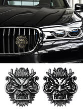 1 insignia de rejilla de coche de dragón de Metal 3D, Logo de tótem, emblema de parrilla, pegatina de plata, oro, negro, bricolaje, nuevo, 3 colores, estilo de coche 2024 - compra barato