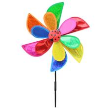Double-layer Flange Sequins Windmill Wind Spinner Home Garden Yard Colorful prop Decoration Outdoor products,Balcony viewing 2024 - buy cheap