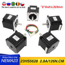 5pcs Nema23 Stepper Motor 23HS5628 56mm 2.8A 126N.cm 4-lead 57 Series motor for CNC Laser Grind Foam Plasma Cut 2024 - buy cheap