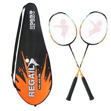 2 Player Bat Badminton Conjunto de Substituição Ultra Leve De Fibra De Carbono Raquete de Badminton com Saco 2024 - compre barato