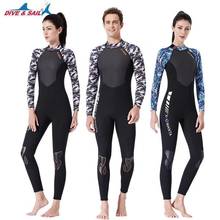 Men Women's Diving Suit 3mm Full Body Wetsuit S-XXL Swimming Surfing Diving Snorkeling Suit Back Zip Jumpsuit 2024 - buy cheap