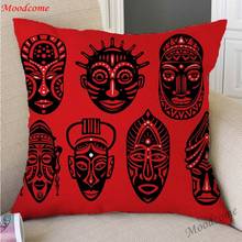 African Woman Girl Oil Painting Sofa Throw Pillow Case For Home Decoration Africa Culture Animals Elephant Linen Cushion Cover 2024 - buy cheap