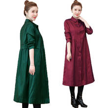 2020 Women's Spring Autumn Trench Coat Korean Loose Large Size Long Windbreaker Long Sleeve Slim Women Thin Coat Outwear 5XL K29 2024 - buy cheap