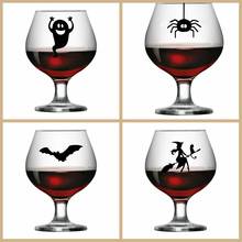 Happy Holloween Party Glass Vinyl Wall Stickers For Party Birthday Festivals Waterproof Removable Sticker Party Decoration 2024 - buy cheap