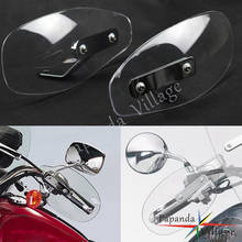 Universal Motorcycle 8mm/10mm Bolt Clear Transparent Handguard Deflector Hand Protector for Harley Cruiser Cafe Racer Chopper 2024 - buy cheap