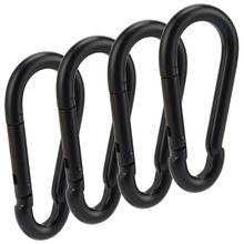 Iron Stainless Steel Gourd-Shaped Carabiner Black Environmental Protection Hook D-Shaped Carabiner 2024 - buy cheap
