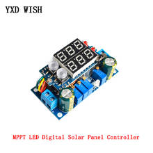 Controlador de Panel Solar Digital LED, fuente de alimentación de carga, CC 6-36V, 5A, MPPT, 12V, 24V, DC-DC 2024 - compra barato