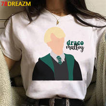 Draco camiseta feminina malfoy, roupas casuais, estética, harajuku, kawaii, camiseta vintage, ulzzang 2024 - compre barato