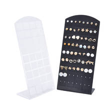 Pendientes de moda con 72 agujeros, estante de exhibición de joyería de plástico, soporte organizador de Metal, 1 ud. 2024 - compra barato