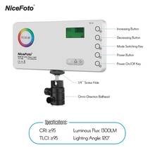 NiceFoto TC-168 Pocket Size LED RGB Light 2500-9900K With Bag 1/4 Inch Mounting Screw Holes 18 Kinds of Effects for Photography 2024 - buy cheap