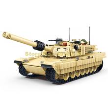 Gudi-tanque de batalla militar m1a2, soldados de la Segunda Guerra Mundial, bloques de construcción del ejército abrams, juguete, 2155 piezas 2024 - compra barato