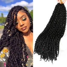 Mtmei Hair Pre Twisted Passion Twist Hair Crochet Braids Twist Braids 18" 11Strands Black Brown Bug Ombre Braiding Hair 2024 - buy cheap