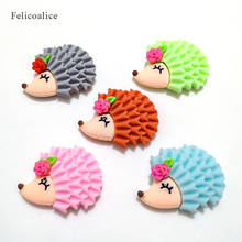 5pcs 30mm Kawaii Animal Resin Hedgehog Charms for DIY Decoration Necklace Earring Keychain Jewelry Hair Accessories Making 2024 - buy cheap
