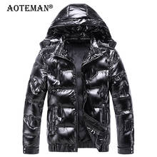 Мужская куртка с капюшоном, зимняя теплая ветровка, Байкерская верхняя одежда, модель LM069, 2021 2024 - купить недорого