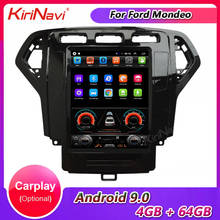 Kirinavi-central multimídia automotiva telsa com tela vertical de 10.4 "android 10.0, rádio automotivo, navegação gps, dvd, central multimídia automotiva ford mondeo 2007 a 2010, 4g 2024 - compre barato