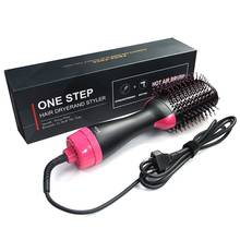 1000W Professional Hair Dryer Brush 2 In 1 Hair Straightener Curler Comb Electric Blow Dryer With Comb Hair Brush Roller Styler 2024 - buy cheap