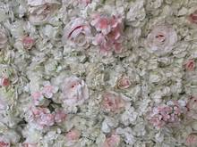 60X40CM Artificial Silk Rose Flower Wall Wedding Christmas Decoration Decorative Silk Hydrangea Mat Wedding Decoration Backdrop 2024 - buy cheap