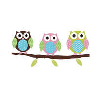 Cartoon Cute Six Owl on the Tree DIY Wallpaper Art Decor Mural Kid's Child Wall Stickers Home Decor Living Room Wall paper 2024 - buy cheap