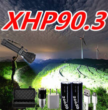 Мощный светодиодный фонарик XHP90.3, 26650 USB Перезаряжаемый светодиодный фонарик XHP90 XHP70.2, водонепроницаемый фонарь для кемпинга, тактический масштабируемый фонарь 2024 - купить недорого