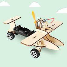Avión eléctrico deslizante para niños, juguete de experimento de ciencia para estudiantes, montaje DIY 2024 - compra barato