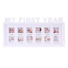 Creative DIY 0-12 Month Baby "MY FIRST YEAR" Pictures Display Plastic Photo Frame Souvenirs Commemorate Kids Growing Memory Gift 2024 - buy cheap