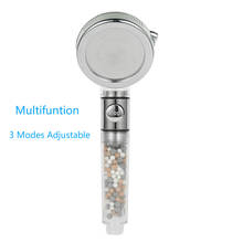 New Replacement Filter Balls SPA Shower Head with Stop Button 3 Modes Adjustable Shower Head High Pressure Shower Head 2024 - buy cheap