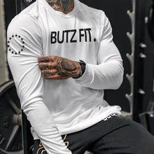 2020 Summer Sports Men's T Shirt fitness printing long sleeve Shirt Mens Clothing Slim Fitness bodybuilding Running T-shirt men 2024 - buy cheap