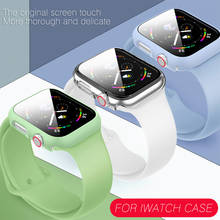 Funda de reloj inteligente para Apple Watch 4, 5, 6 generación, Protector de pantalla de vidrio templado para Apple iwatch 6, iwatch 5, 44mm, 40mm 2024 - compra barato