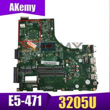 Akemy Laptop Motherboard For ACER Aspire E5-471 Celeron 3205U Mainboard DA0ZQ0MB6E0 SR215 DDR3 2024 - buy cheap