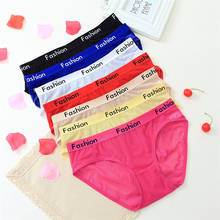 3pcs Mid-waist Sexy Women' Panties Seamless Briefs Fashion Letter Printed Transparent Underwear 2024 - buy cheap