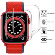 Protetor de tela para apple watch 6, protetor flexível de 44mm e 40mm, filme tpu transparente para iwatch series 5 4 2024 - compre barato