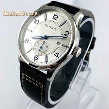 Parnis 41mm silver case silver dial Sea gull 1731 Automatic movement date luminous men's top mechanical Wrist Watch 2024 - buy cheap