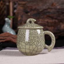 Newyenew-Taza de cerámica para té con tapa, juego de Tareware Retro, regalo de negocios, 1 pieza 2024 - compra barato