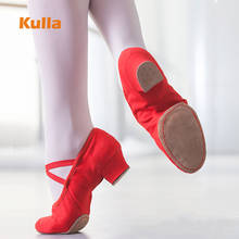 Jazz Shoes Women Ballet Dance Shoes Red Black Canvas Sneakers Latin Tango Dancing Shoes Ladies Girls Pointe Shoes For Ballet 2024 - buy cheap