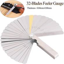 New arrival Feeler Gauge 32-Blades Imperial Metric Guitar String Height Tool Measuring Luthier Tool 2024 - buy cheap