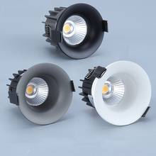High quality round Dimmable recesse LED Downlights 7W 9W 12W COB LED Ceiling Lamp Spot Lights AC110-220V Indoor Lighting 2024 - buy cheap