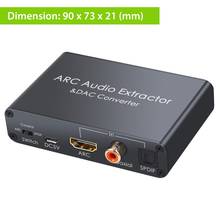 HDMI-compatible ARC DAC Converter Adapter HDM Audio Return Channel Digital HDM Optical SPDIF Coaxial to Analog 3.5mm L/R Stereo 2024 - buy cheap