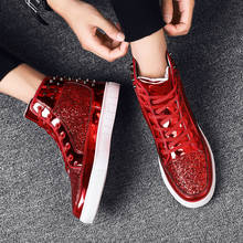 Spring and autumn new rivet fashion personality sequins comfortable high quality outdoor casual shoes non-slip waterproof 2024 - buy cheap